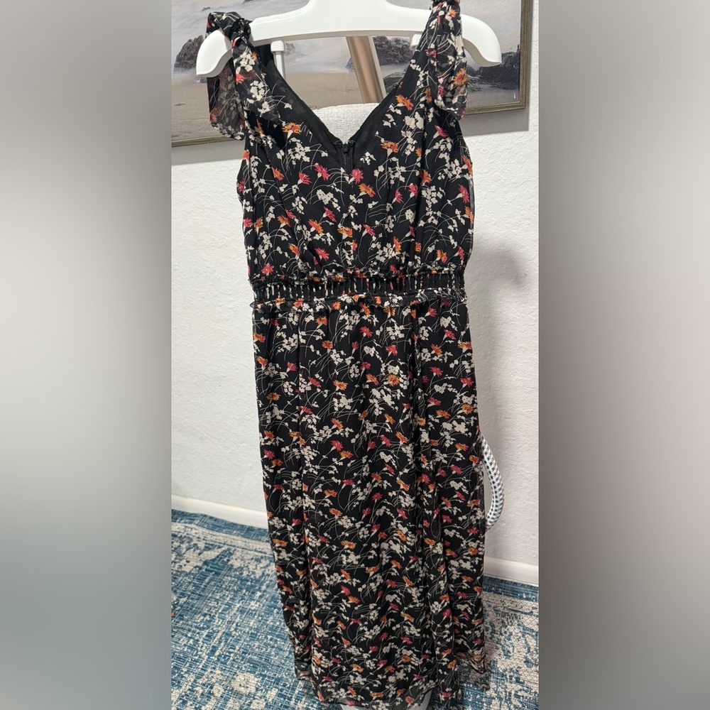 Joie Floral Black Maxi Dress#930